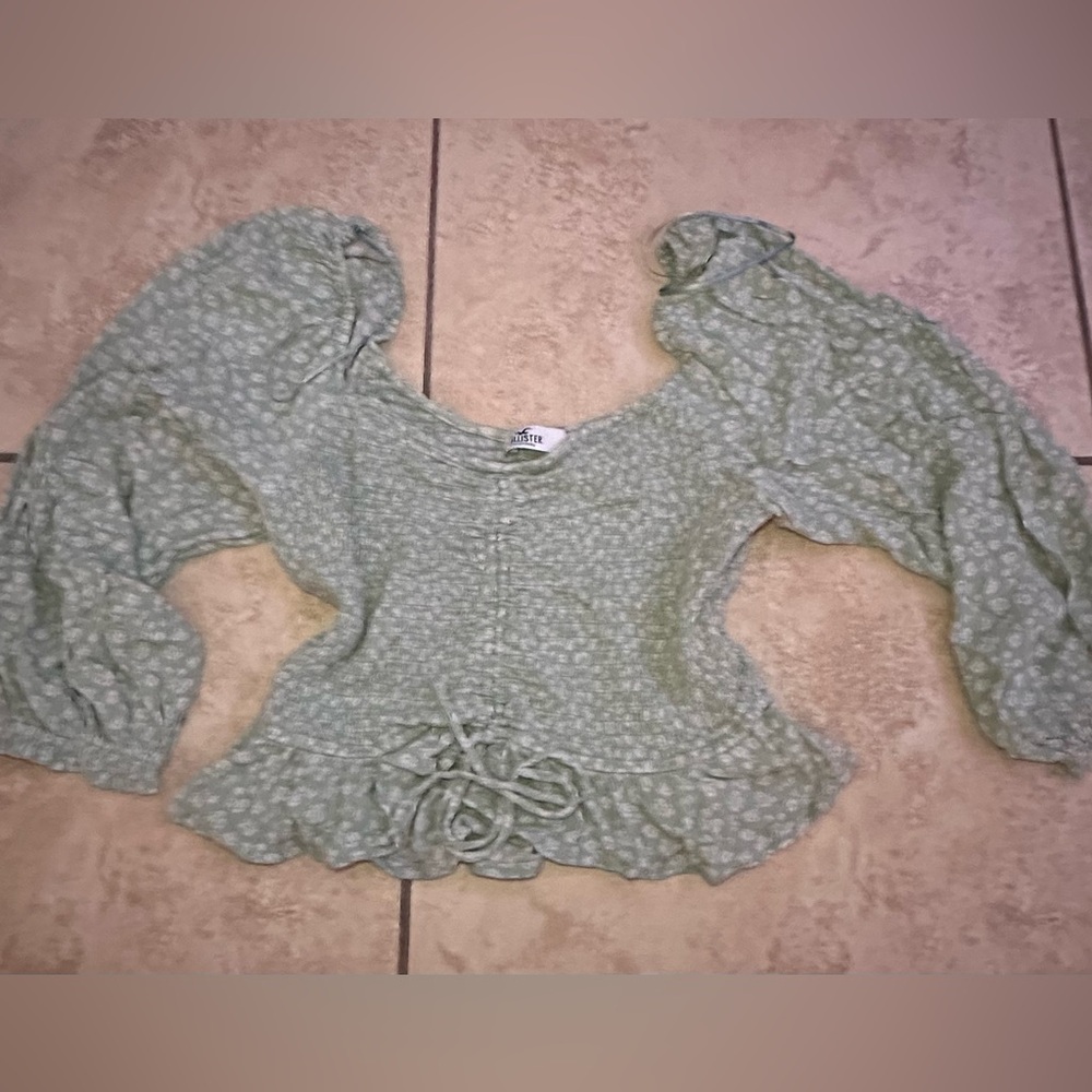 Light Green Mid Sleeve Blouse